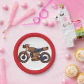 Geen motorfietsen wegbord papieren bordje (Feest)