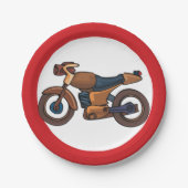 Geen motorfietsen wegbord papieren bordje (Voorkant)