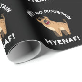Geen Mountain Hyenaf Funny Hyena Pun Dark BG Cadeaupapier (Rol Hoek)