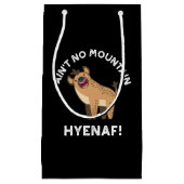 Geen Mountain Hyenaf Funny Hyena Pun Dark BG Klein Cadeauzakje (Voorkant)