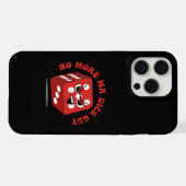 Geen Mr. Nice Guy Angry Cartoon Dice meer iPhone Hoesje (Achterkant horizontaal)