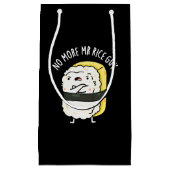 Geen Mr Rice Guy Funny Sushi Pun Dark BG Klein Cadeauzakje (Voorkant)