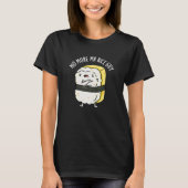 Geen Mr Rice Guy Funny Sushi Pun Dark BG T-shirt (Voorkant)