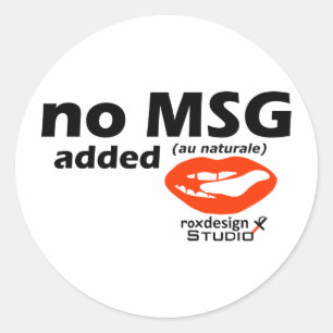 geen msg toegevoegd ronde sticker