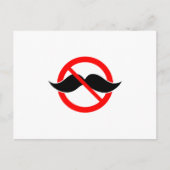 GEEN MUSTACHE - ANTI-MUSTACHE - VERSCHUIVEN DAT di Briefkaart (Voorkant)