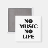 GEEN MUZIEK, GEEN LEVEN MAGNEET (Voorkant / Achterkant)