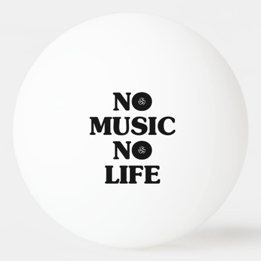 GEEN MUZIEK, GEEN LEVEN PINGPONGBAL (Achterkant)