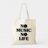 GEEN MUZIEK, GEEN LEVEN TOTE BAG (Achterkant)