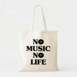 GEEN MUZIEK, GEEN LEVEN TOTE BAG
