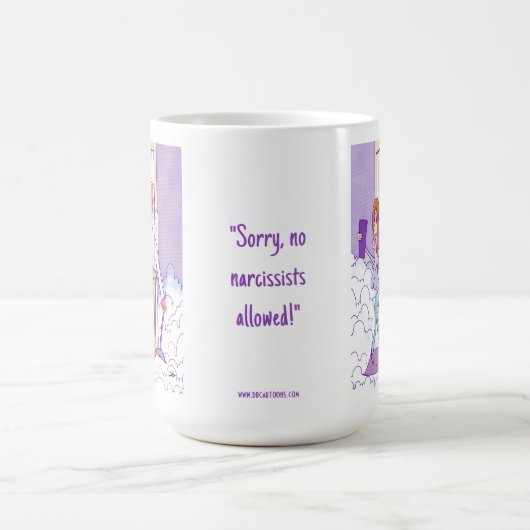 Geen narcist mag klassieke Mok (Center)