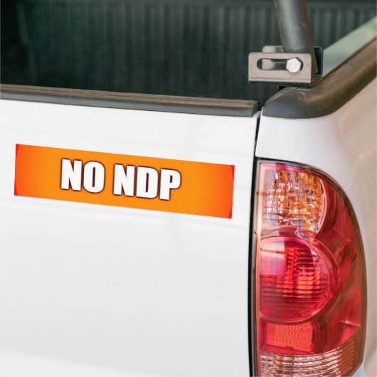GEEN NDP BUMPERSTICKER (Op Truck)