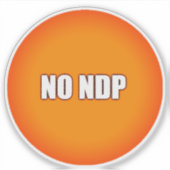GEEN NDP STICKER (Voorkant)