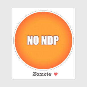 GEEN NDP STICKER