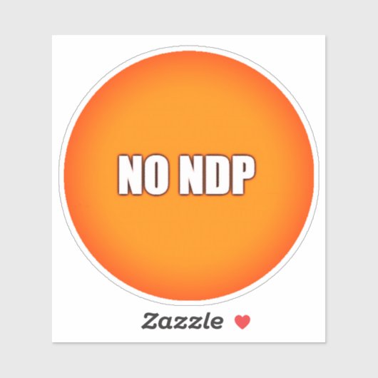 GEEN NDP STICKER (Vel)