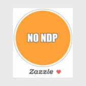 GEEN NDP STICKER (Vel)