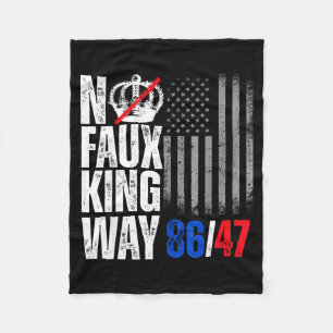 Geen nep koning weg 86 grafische kunst fleece deken
