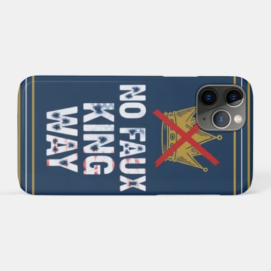 Geen neppe koning weg Case-Mate iPhone case (Achterkant (horizontaal))
