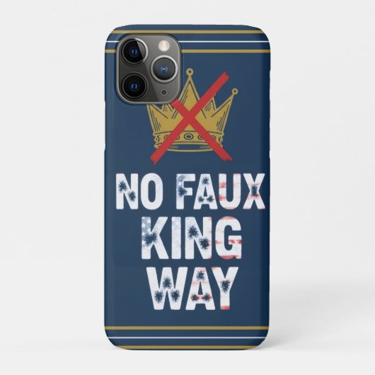 Geen neppe koning weg Case-Mate iPhone case (Achterkant)
