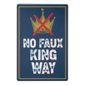 Geen neppe koning weg mini klembord (Achterkant)