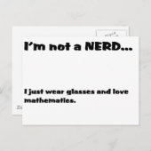 Geen NERD... Briefkaart (Voorkant / Achterkant)