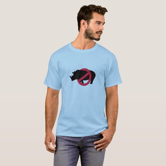Geen neushoorns - Rino Buster T-shirt (Voorkant volledig)