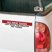 Geen nieuwe belasting op de rijken bumpersticker (Op Truck)