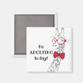 Geen nieuwe grappige Giraffe vandaag Magneet (Voorkant / Achterkant)