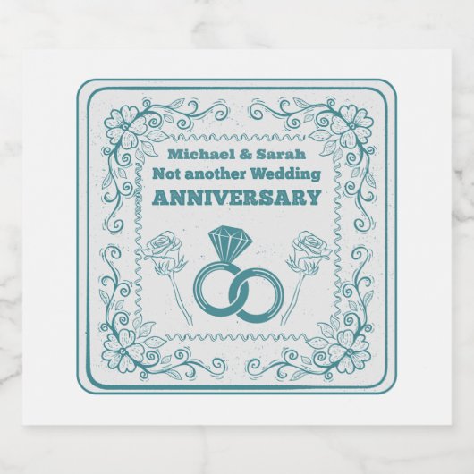 Geen nieuwe trouwdag bier etiket (Enkel label)