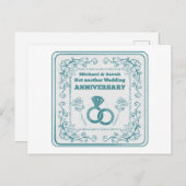 Geen nieuwe trouwdag briefkaart (Voorkant / Achterkant)