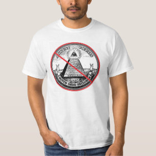 Geen nieuwe wereldorde Illuminati T-shirt