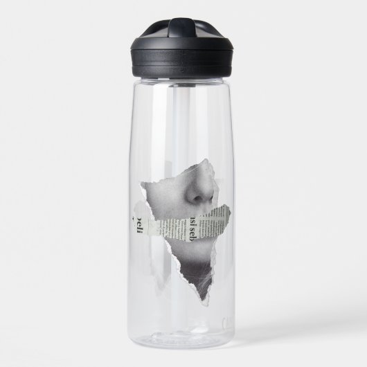Geen nieuws hier.bw waterfles (Voorkant)