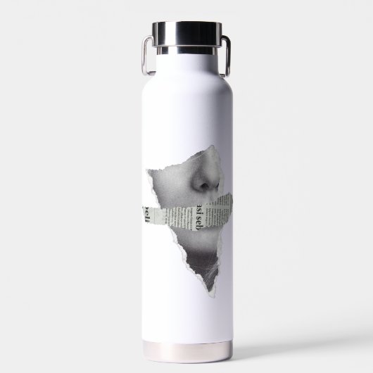 Geen nieuws hier.bw waterfles (Voorkant)