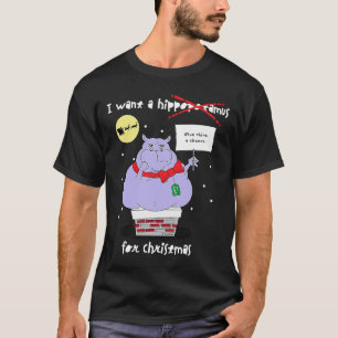 Geen nijlpaard voor Kerstmis Sarcastisch citaat T-shirt