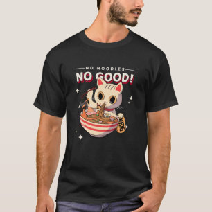 Geen Noedels Geen Goed (Cute Aziatische Kat Grafis T-shirt
