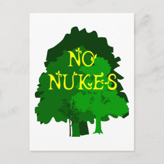 Geen Nokken met het Groene Gezegde van Bomen Briefkaart