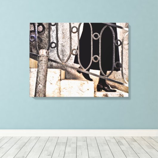 GEEN NON stretched canvas print (Insitu (Houten vloer))