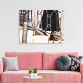 GEEN NON stretched canvas print (Insitu (Woonkamer))