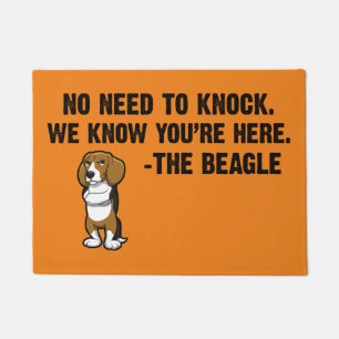 Geen noodzaak om de beagle te slaan deurmat