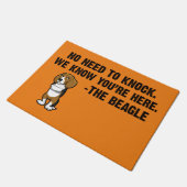 Geen noodzaak om de beagle te slaan deurmat (Schuin)