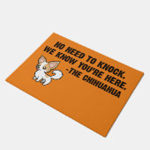 Geen noodzaak om de Chihuahua te slaan Deurmat (Schuin)