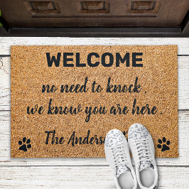 Geen noodzaak om Funny Pet Dog Coir Rustic Entry t Deurmat