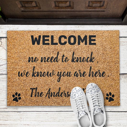 Geen noodzaak om Funny Pet Dog Coir Rustic Entry t Deurmat