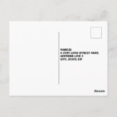 Geen noodzaak om me gek te maken. briefkaart (Achterkant)