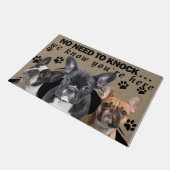 Geen noodzaak om te knallen, grappige Pitbull-lief Deurmat (Schuin)