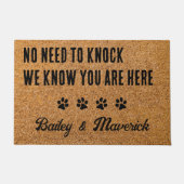 Geen noodzaak om te knokken - Welkom Rustic Funny Deurmat (Voorkant)