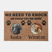 Geen noodzaak om te tikken deurmat (Voorkant)