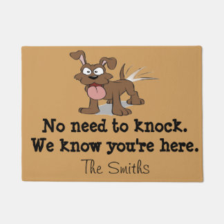 Geen noodzaak om te tikken deurmat