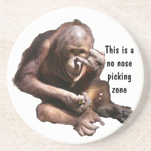 Geen Noot PIcking Zone Zandsteen Onderzetter (Voorkant)