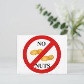 Geen noten briefkaart (Staand voorkant)