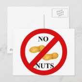 Geen noten briefkaart (Voorkant / Achterkant)